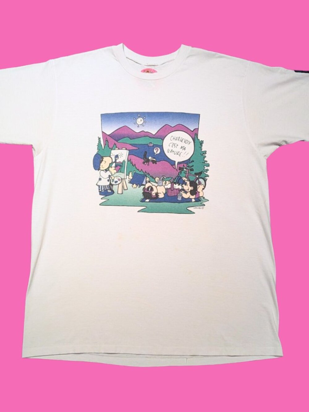 Humeur Design ''Charlevoix, C'est Ma Nature !!'' T-Shirt Size XL
